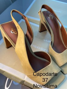 Sandália Feminina Capodarte Novíssima Bege Número 37