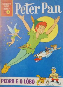 Peter Pan e Também Pedro e o Lobo, Mickey Apresenta Clássicos Disney 4, Editora Abril, Edição 1969, Colorido