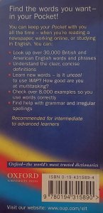 Oxford Learner's Pocket Dictionary, New Edition, Oxford University Press