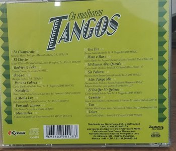 Cd Os Melhores Tangos, La Cumparsita, Adiós Pampa Mía, El Dia que Me Quieras