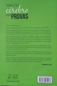 Treine o Seu Cérebro para Provas, Augusto Cury, Editora Método